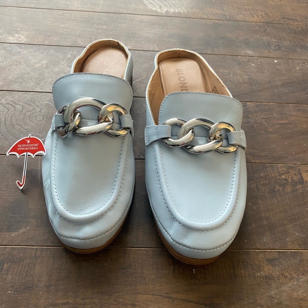 Blonde Bryce blue loafers - Picture 2 of 13